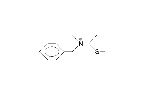 (Z)-1-Methylthio-ethane 1-(N-benzyl-N-methyl)-iminium cation