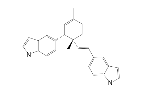 CAULINDOLE-B;(3,4-CIS)-3-(5'-INDOLYL)-1,4-DIMETHYL-4-[ETHYL-2-(5''-INDOLYL)-ENYL]-CYCLOHEX-1-ENE