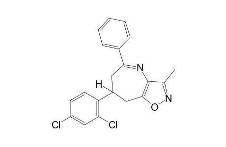 7-(2,4-dichlorophenyl)-7,8-dihydro-3-methyl-5-phenyl-6H-isoxazolo[4,5-b]azepine