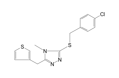 3-[(p-chlorobenzyl)thio]-4-methyl-5-(3-thenyl)-4H-1,2,4-triazole