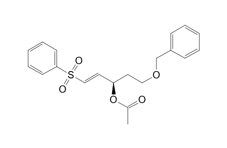 (R)-(E)-5-(Phenylmethoxy)-1-(phenylsulfonyl)-1-penten-3-ol acetate