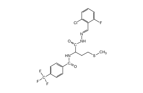N-(alpha,alpha,alpha-trifluoro-p-toluoyl)methionine, (2-chloro-6-fluorobenzylidene)hydrazide