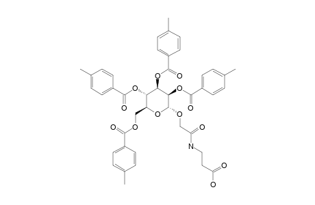 3-[(2,3,4,6-TETRA-O-TOLUOYL-ALPHA-D-MANNOPYRANOSYLOXY)-ACETAMIDO]-PROPANOIC-ACID