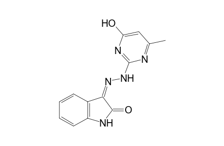 indole-2,3-dione, 3-[(4-hydroxy-6-methyl-2-pyrimidinyl)hydrazone]