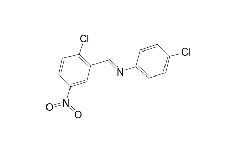 p-chloro-N-(2-chloro-5-nitrobenzylidene)aniline