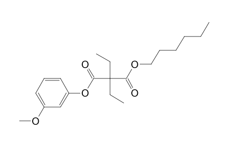 Diethylmalonic acid, hexyl 3-methoxyphenyl ester