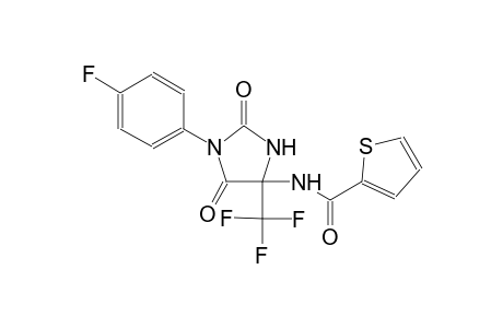 N-[1-(4-fluorophenyl)-2,5-dioxo-4-(trifluoromethyl)-4-imidazolidinyl]-2-thiophenecarboxamide