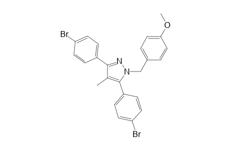 3,5-bis(4-bromophenyl)-1-(4-methoxybenzyl)-4-methyl-1H-pyrazole