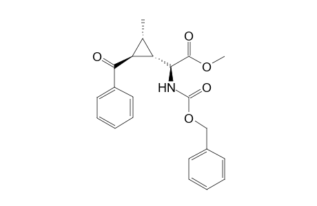 (+-)-(S)-Methyl 2-[(1S,2S,3R)-2-Benzoyl-3-methylcycloprpopyl]-2-{[(benzyloxy)carbonyl]amino}ethanoate