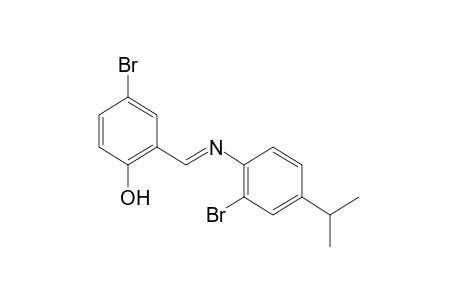 4-bromo-2-[N-(2-bromo-p-cumenyl)formimidoyl]phenol