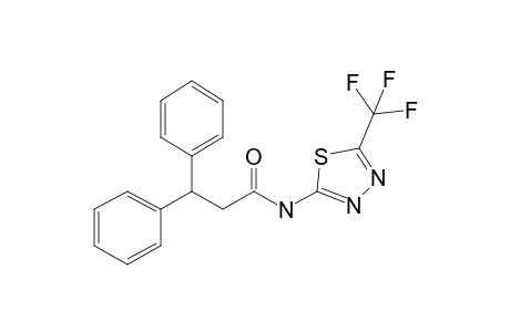 3,3-Diphenyl-N-(5-trifluoromethyl-[1,3,4]thiadiazol-2-yl)propionamide