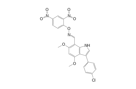4,6-Dimethoxy-7-(2,4-dinitrophenoxyiminomethyl)-3-(4-chlorophenyl)indole