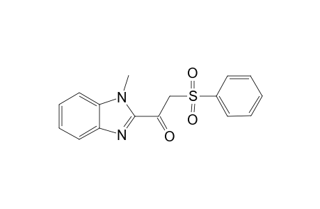 1-Methyl-2-[.alpha.-(phenylsulfonyl)acetyl]benzimidazole