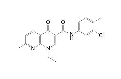 3'-chloro-1,4-dihydro-1-ethyl-7-methyl-4-oxo-1,8-naphthyridine-3-carboxy-p-toluidide