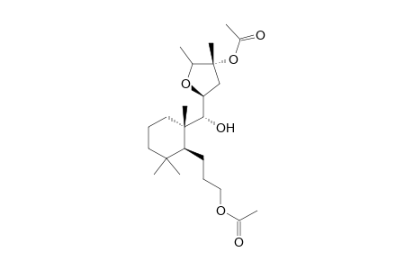 (9R,11S,14RS)-8,13-diacetoxy-11,14-epoxy-17-nor-8,9-secolabdan-9-ol