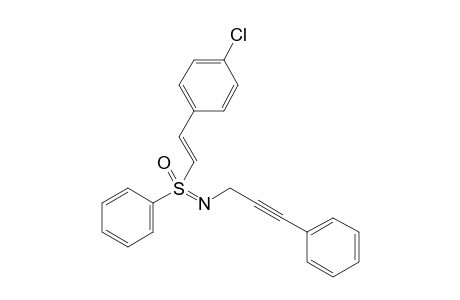 (E)-N-(3-Phenylprop-2-yn-1-yl)-S-[2-(4-chlorophenyl)ethenyl]-S-phenyl sulfoximine