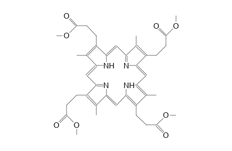 21H,23H-Porphine-2,7,12,17-tetrapropanoic acid, 3,8,13,18-tetramethyl-, tetramethyl ester