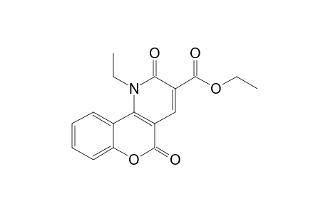 1-ethyl-2,5-diketo-chromeno[3,4-e]pyridine-3-carboxylic acid ethyl ester