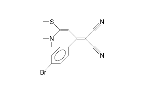 2-CYANO-3-(4-BrOMOPHENYL)-5-DIMETHYLAMINO-5-METHYLTHIO-PENTA-2,4-DIENE-NITRILE