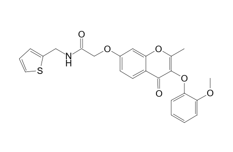 acetamide, 2-[[3-(2-methoxyphenoxy)-2-methyl-4-oxo-4H-1-benzopyran-7-yl]oxy]-N-(2-thienylmethyl)-