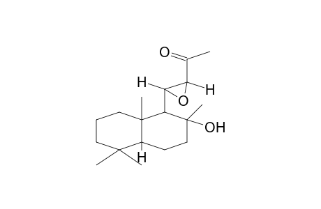 ETHANONE, 1-[3-(DECAHYDRO-2-HYDROXY-2,5,5,8a-TETRAMETHYL-1-NAPHTALENYL)OXIRANYL]-