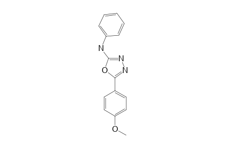 2-(4-METHOXYPHENYL)-5-(PHENYLAMINO)-1,3,4-OXADIAZOLE