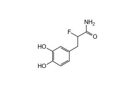 3,4-dihydroxy-alpha-fluorohydrocinnamamide
