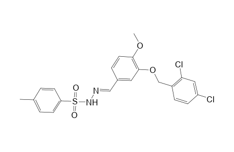 N'-((E)-{3-[(2,4-dichlorobenzyl)oxy]-4-methoxyphenyl}methylidene)-4-methylbenzenesulfonohydrazide