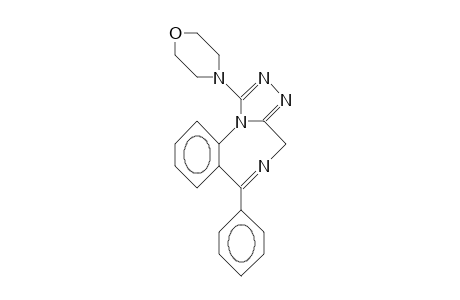 1-morpholin-4-yl-6-phenyl-4H-[1,2,4]triazolo[4,5-a][1,4]benzodiazepine