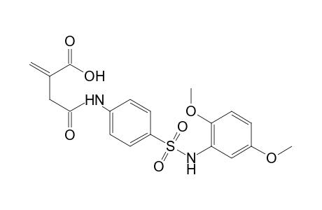 4'-(2,5-dimethoxyphenylsulfamoyl)-2-methylenesuccinanilic acid