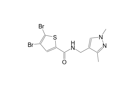 4,5-dibromo-N-[(1,3-dimethyl-1H-pyrazol-4-yl)methyl]-2-thiophenecarboxamide