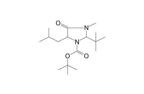 2-t-Butyl-5-isobutyl-3-methyl-4-oxoimidazolidine-1-carboxylic acid, t-butyl ester