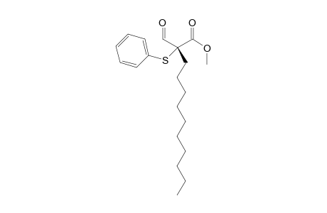 Methyl R-(+)-2-Formyl-2-(phenylthio)dodecanoate