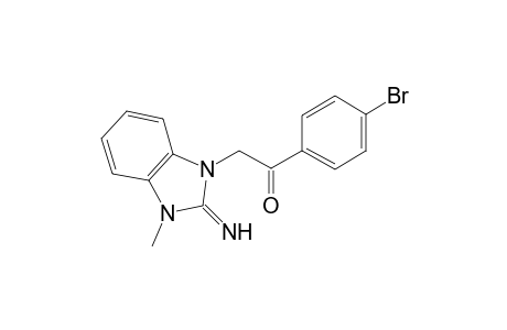 1-(4-Bromophenyl)-2-(2-imino-3-methyl-2,3-dihydro-1H-benzimidazol-1-yl)ethanone