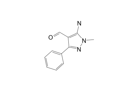 5-Amino-1-methyl-3-phenylpyrazole-4-carbaldehyde