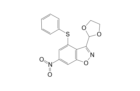 3-(1,3-Dioxolan-2-yl)-6-nitro-4-(phenylsulfanyl)-1,2-benzisoxazole