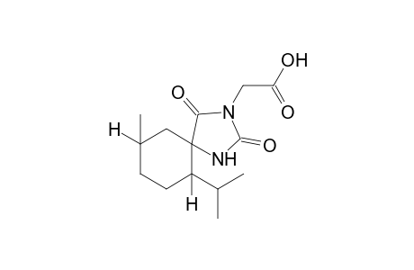2,4-dioxo-6-isopropyl-9-methyl-1,3-diazaspiro[4.5]decane-3-acetic acid