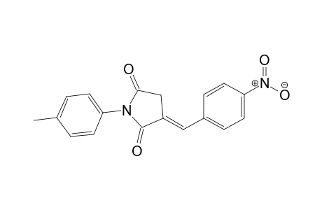 2,5-Pyrrolidinedione, 1-(4-methylphenyl)-3-[(4-nitrophenyl)methylene]-, (E)-