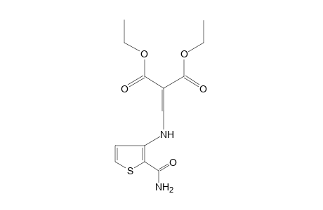 {[(2-carbamoyl-3-thienyl)amino]methylene}malonic acid, diethyl ester