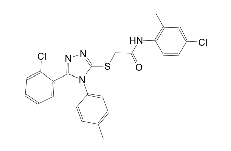 N-(4-chloro-2-methylphenyl)-2-{[5-(2-chlorophenyl)-4-(4-methylphenyl)-4H-1,2,4-triazol-3-yl]sulfanyl}acetamide