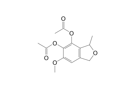 (.+-.)-6,7-Diacetoxy-5-methoxy-1-methyl-1,3-dihydro -isobenzofuran