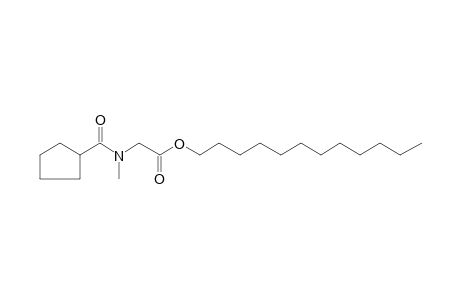 Sarcosine, N-(cyclopentylcarbonyl)-, dodecyl ester