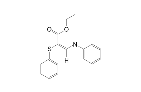 ETHYL-(E)-3-PHENYLAMINO-2-PHENYLSULFANYLPROPENOATE