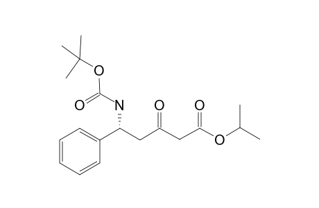 Isopropyl (R)-5-((tert-butoxycarbonyl)amino)-3-oxo-5-phenylpentanoate