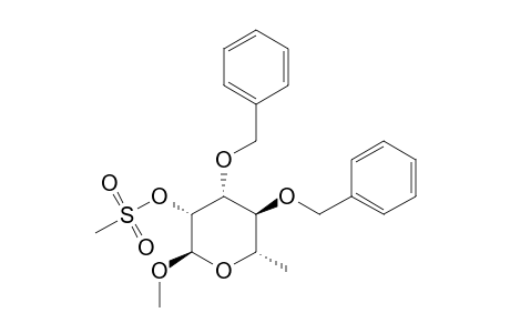 methanesulfonic acid [(2R,3R,4R,5S,6S)-4,5-bis(benzyloxy)-2-methoxy-6-methyl-tetrahydropyran-3-yl] ester
