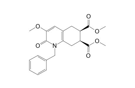 Dimethyl (6R*,7S*)-1-benzyl-3-methoxy-5,6,7,8-tetrahydro-2-oxo-1H-qiuinoline-6,7-dicarboxylate