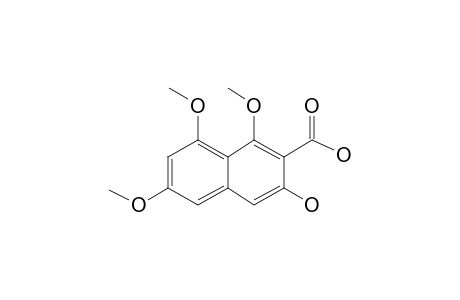 3-Hydroxy-1,6,8-trimethoxy-2-naphthoic acid