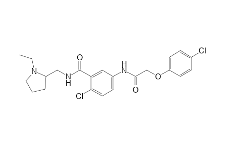 4'-chloro-2-(p-chlorophenoxy)-3'-{[(1-ethyl-2-pyrrolidinyl)methyl]carbamoyl}acetanilide
