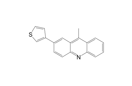 9-Methyl-2-(thiophen-3-yl)acridine