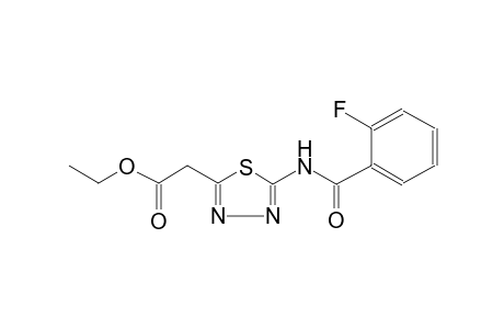 Ethyl (5-[(2-fluorobenzoyl)amino]-1,3,4-thiadiazol-2-yl)acetate